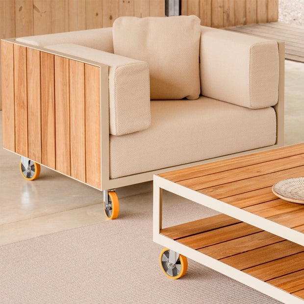 Vineyard - Lounge Chair with Wheels - Molecule Design-Online 