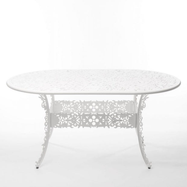 Industry Collection - Aluminium Oval Table - Molecule Design-Online 