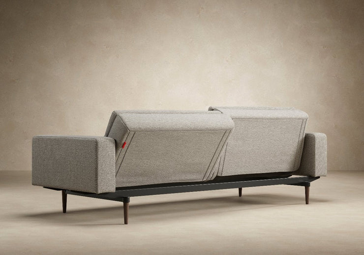Dublexo Styletto Sofa w/Arms - Dark Wood - Molecule Design-Online 