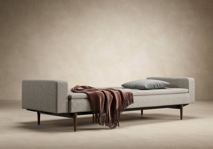 Dublexo Styletto Sofa w/Arms - Dark Wood - Molecule Design-Online 