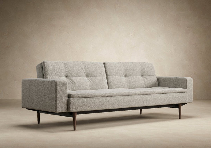 Dublexo Styletto Sofa w/Arms - Dark Wood - Molecule Design-Online 