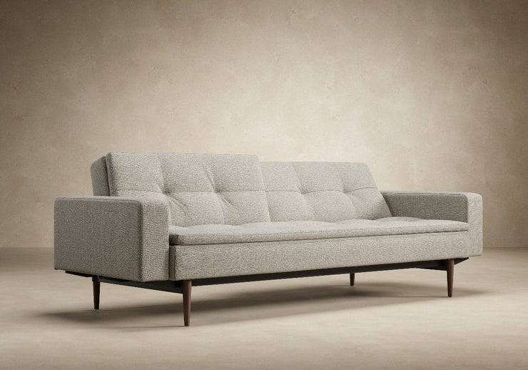 Dublexo Styletto Sofa w/Arms - Dark Wood - Molecule Design-Online 