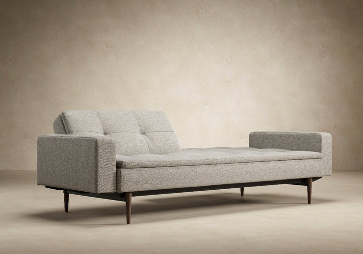 Dublexo Styletto Sofa w/Arms - Dark Wood - Molecule Design-Online 