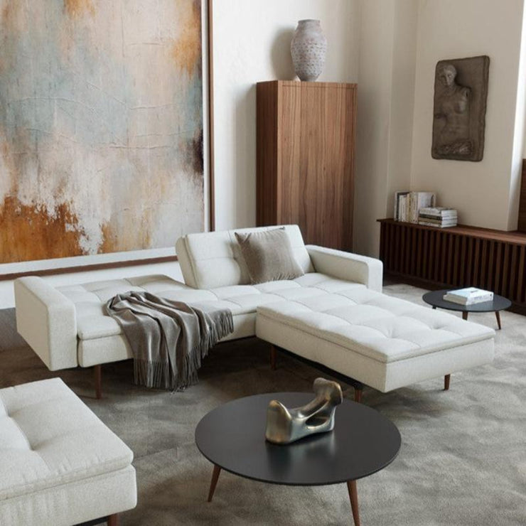 Dublexo Styletto Sofa w/Arms - Dark Wood - Molecule Design-Online 