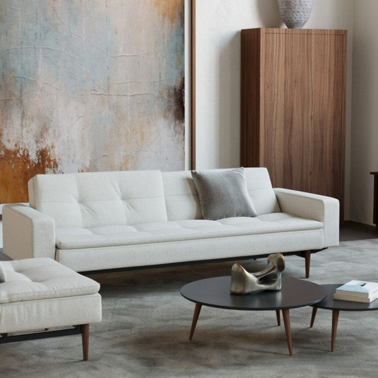 Dublexo Styletto Sofa w/Arms - Dark Wood - Molecule Design-Online 