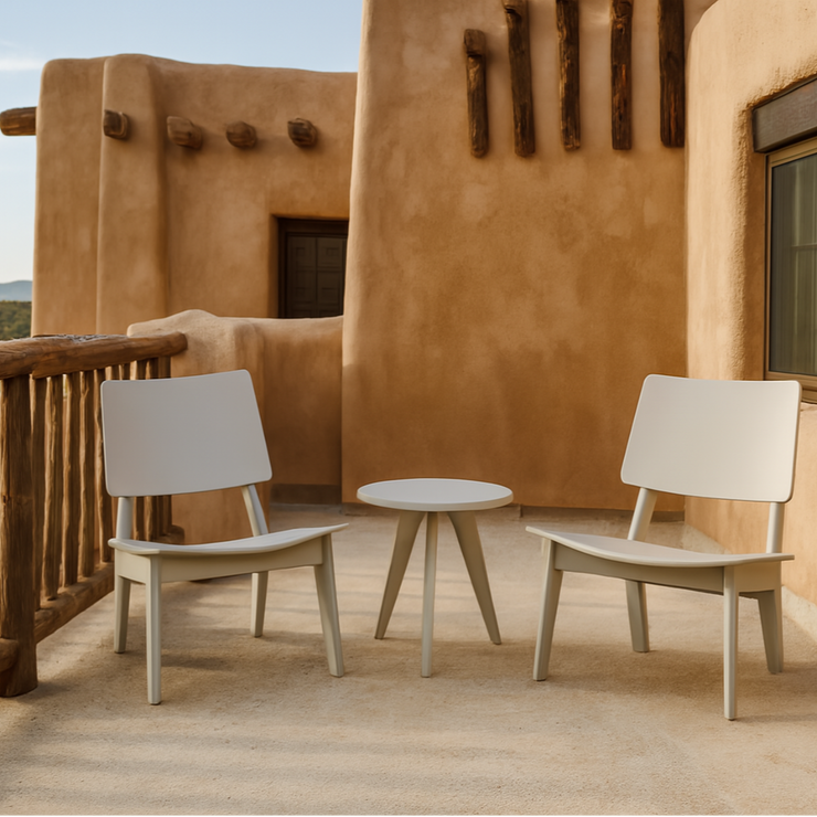 Lago Lounge Chair and Satellite End Table Bundle