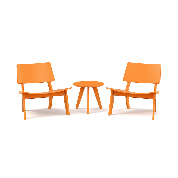 Lago Lounge Chair and Satellite End Table Bundle
