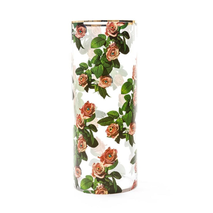 Toiletpaper - Cylindrical Glass Vase - Molecule Design-Online 