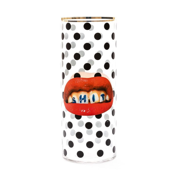 Toiletpaper - Cylindrical Glass Vase - Molecule Design-Online 