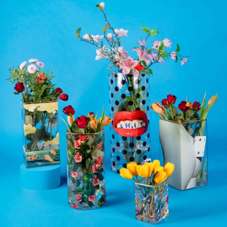 Toiletpaper - Cylindrical Glass Vase - Molecule Design-Online 