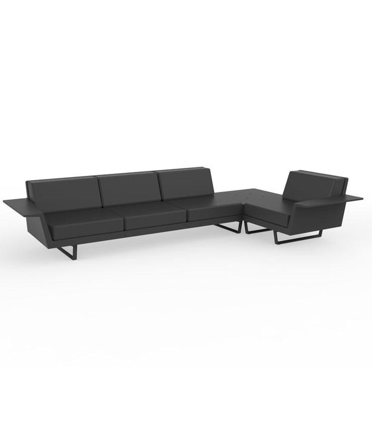 Delta Collection - Four Seat Corner Sofa - Molecule Design-Online 