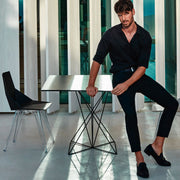 FAZ Square Table - Stainless Steel Base