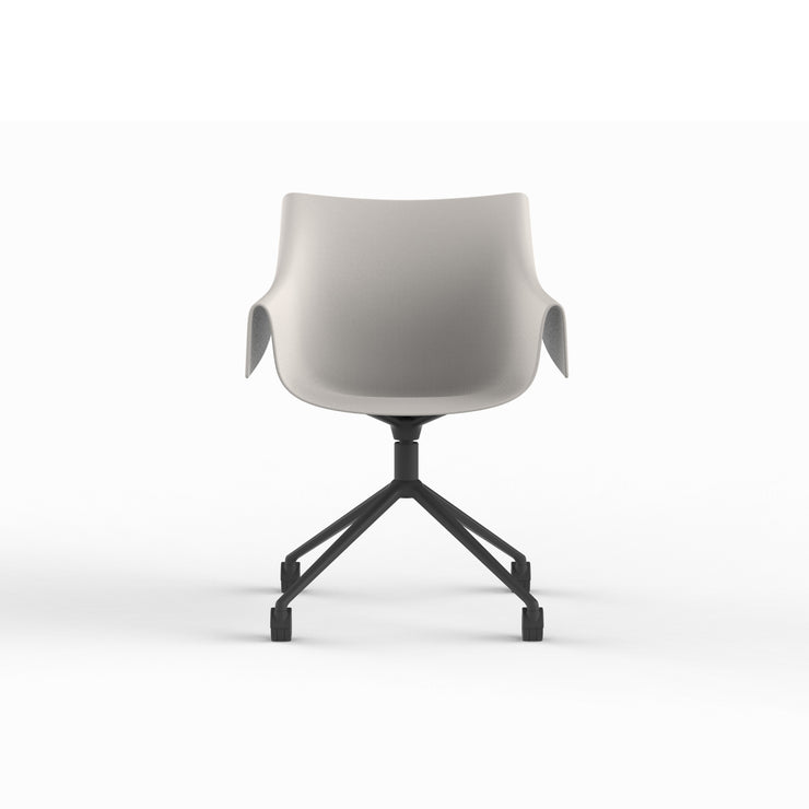 Manta Swivel Caster Armchair - Set of Two