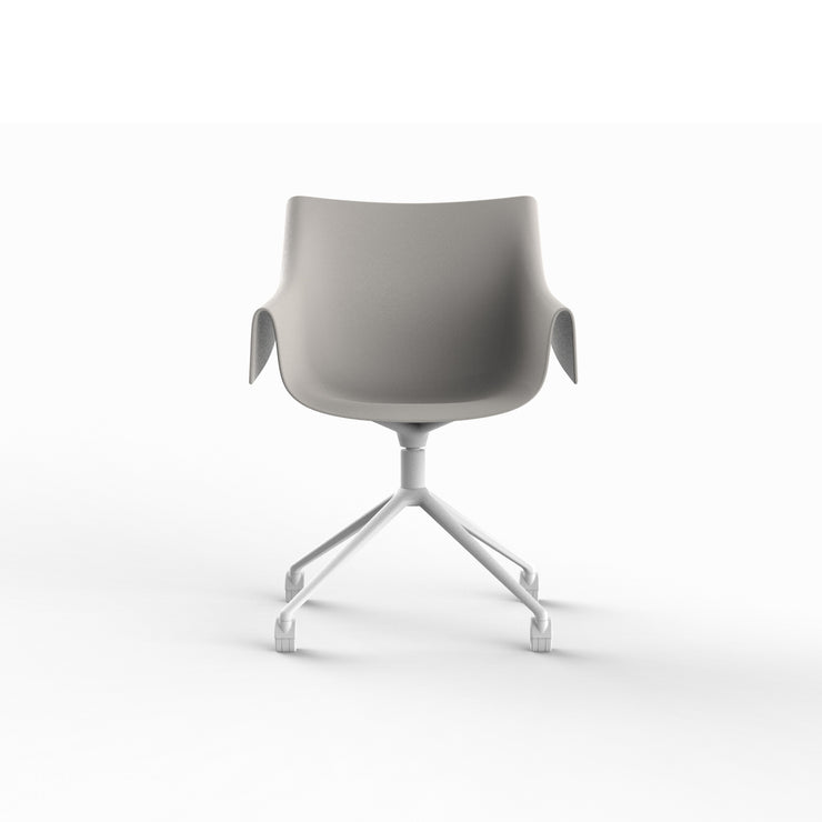 Manta Swivel Caster Armchair - Set of Two