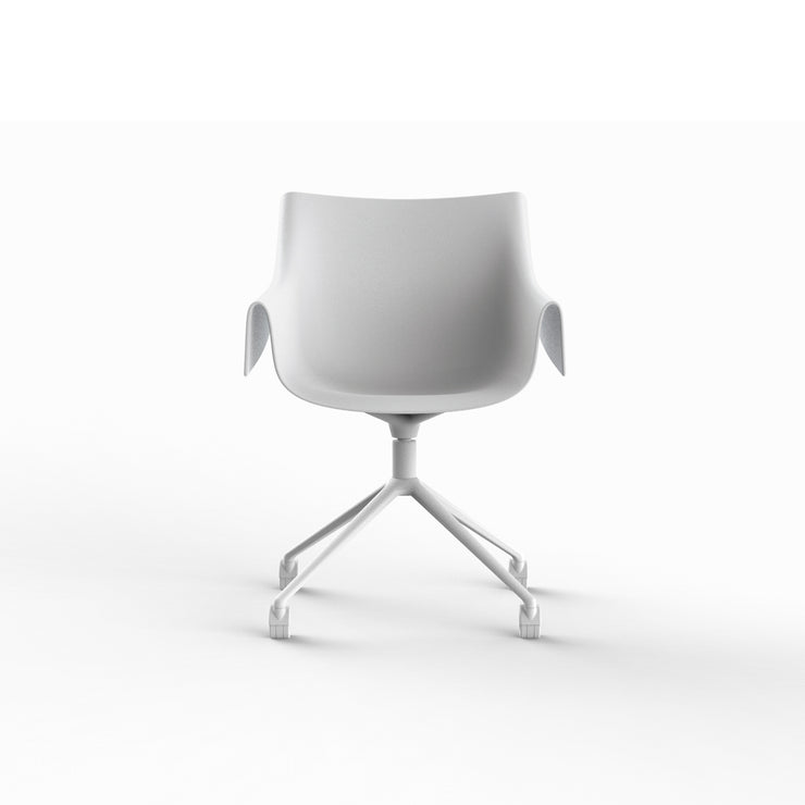 Manta Swivel Caster Armchair - Set of Two
