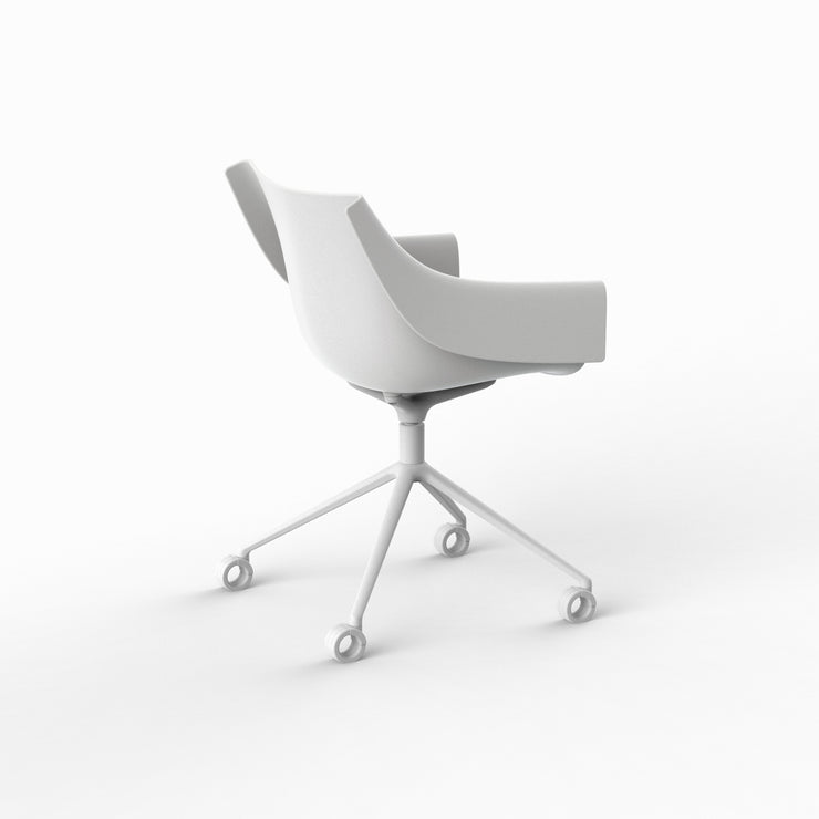 Manta Swivel Caster Armchair - Set of Two