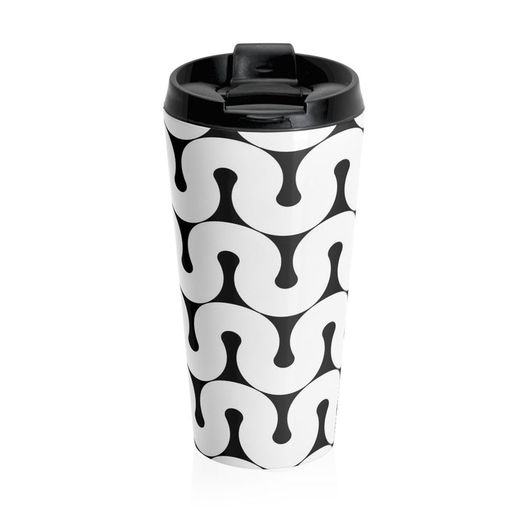 Groovy Stainless Steel Travel Mug - Molecule Design-Online 