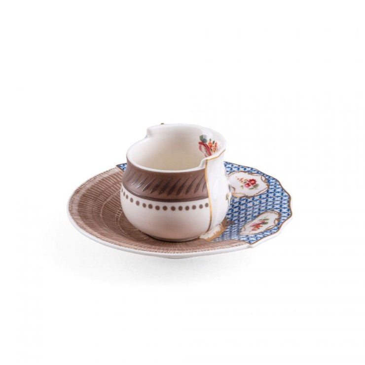 Hybrid Coffee Cups with Saucer - Set of 2 - Molecule Design-Online 