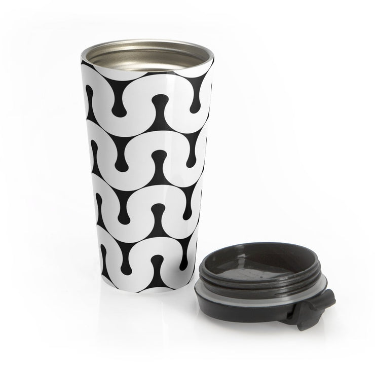 Groovy Stainless Steel Travel Mug - Molecule Design-Online 