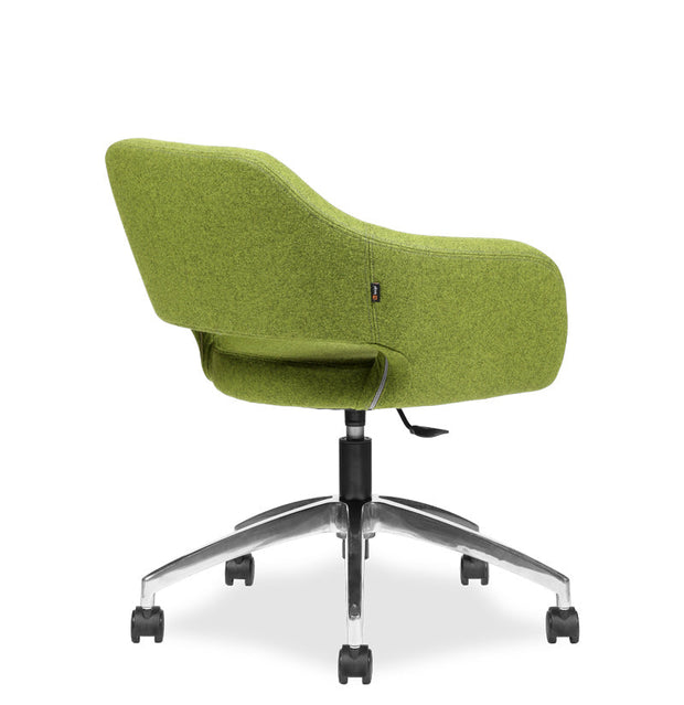 Nibia Lounge Chair - Swivel Base with Casters - Molecule Design-Online 