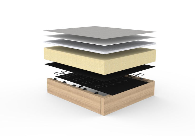 Cubed 02 Deluxe Sofa, Dark Wood Legs (Full, Queen) - Molecule Design-Online 