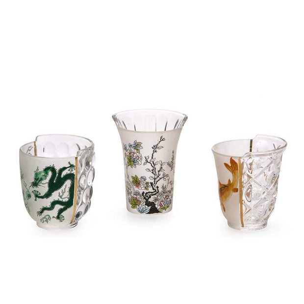 Hybrid Aglaura Drinking Glasses (set of 3) - Molecule Design-Online 