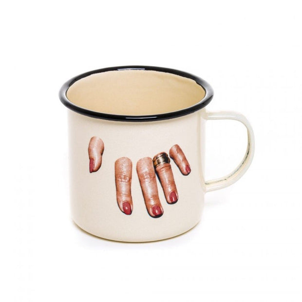 Toiletpaper - Enamel Mug - Molecule Design-Online 