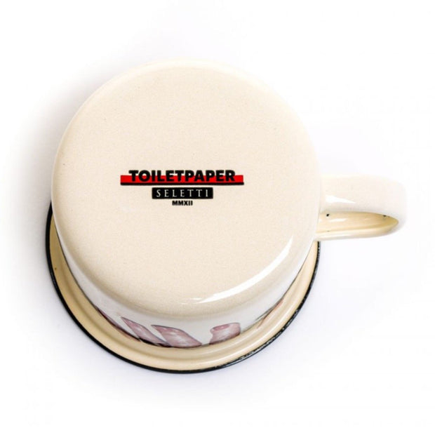 Toiletpaper - Enamel Mug - Molecule Design-Online 