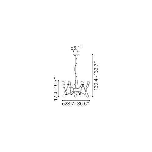 Floor sample - Sleet Ceiling Lamp - Santa Fe delivery only - Molecule Design-Online 