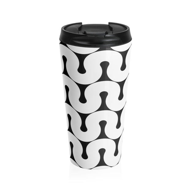 Groovy Stainless Steel Travel Mug - Molecule Design-Online 