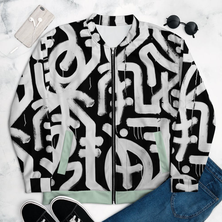 Athens - Unisex Bomber Jacket - Molecule Design-Online 