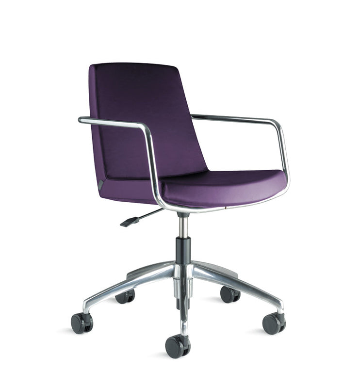 Jolly Swivel Base Chair - Chrome Arms - Molecule Design-Online 