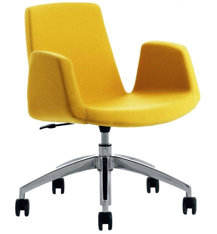 Jolly Swivel Base Chair - Upholstered Arms - Molecule Design-Online 