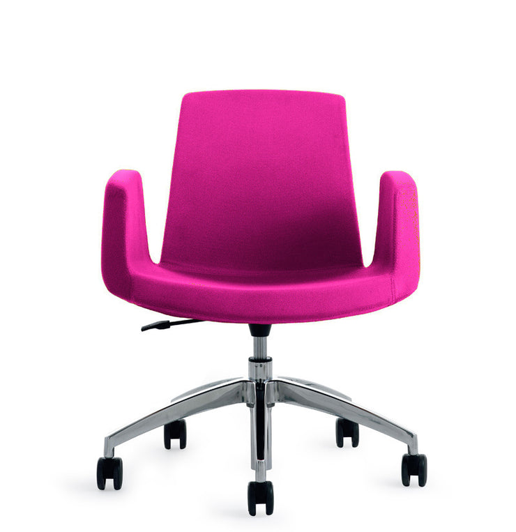 Jolly Swivel Base Chair - Upholstered Arms - Molecule Design-Online 