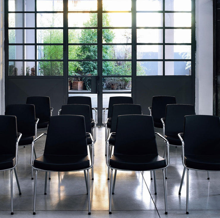 Jolly Four Leg Chair - Chrome Arms - Molecule Design-Online 
