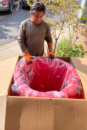 Cylinder Planter  80x80 - Red - Molecule Design-Online 