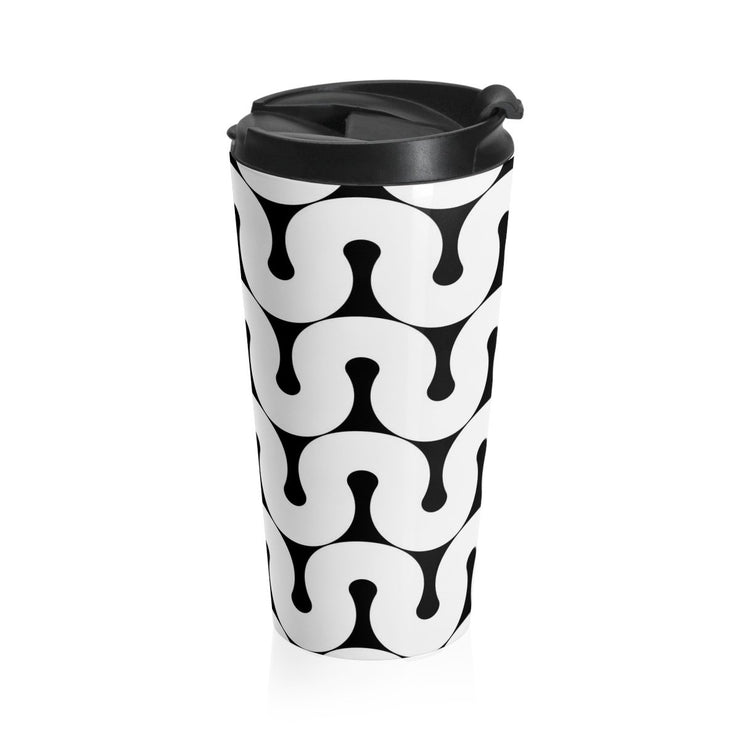 Groovy Stainless Steel Travel Mug - Molecule Design-Online 