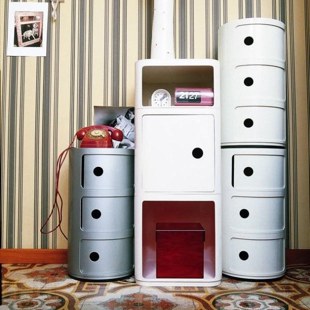 Componibili - Round Storage - Low - Molecule Design-Online 