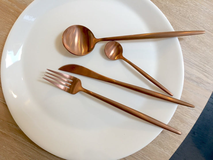 Lisboa Flatware - Rose Gold - Set of 4 - Molecule Design-Online 