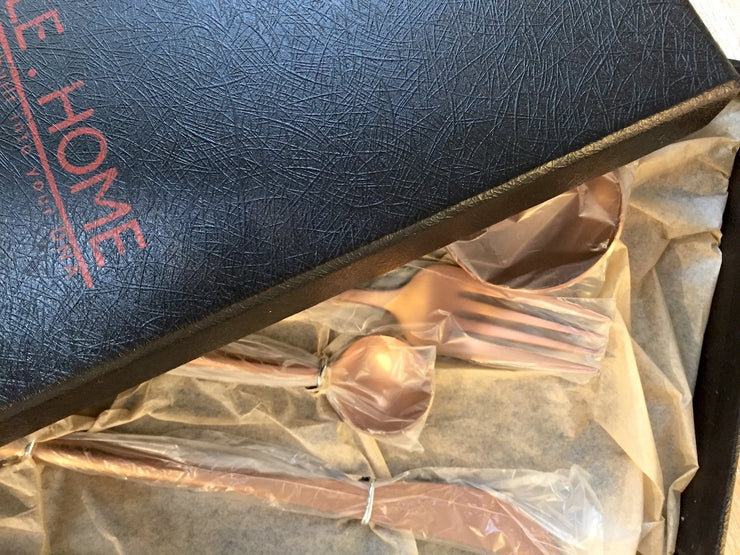 Lisboa Flatware - Rose Gold - Set of 4 - Molecule Design-Online 