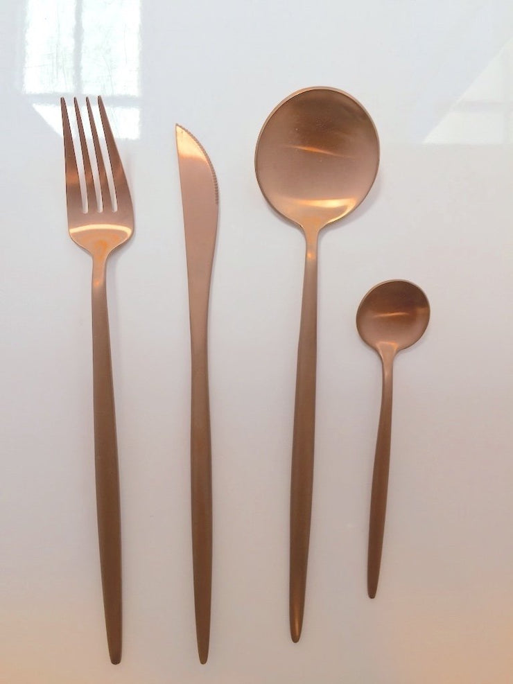 Lisboa Flatware - Rose Gold - Set of 4 - Molecule Design-Online 