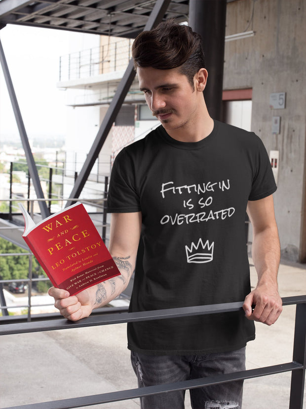Fitting In - Short-Sleeve Unisex T-Shirt / Blk - Molecule Design-Online 