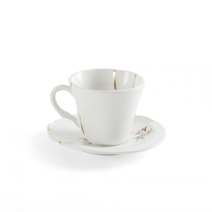 Kintsugi Coffee Cup with Saucer - Set of 2 - Molecule Design-Online 