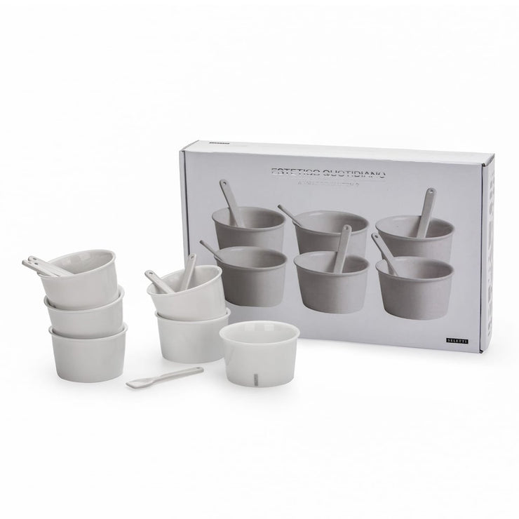 Estetico Quotidiano 6 Ice Cream Bowls Set - Molecule Design-Online 