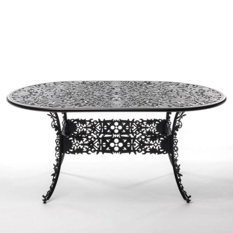 Industry Collection - Aluminium Oval Table - Molecule Design-Online 