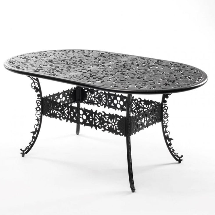 Industry Collection - Aluminium Oval Table - Molecule Design-Online 