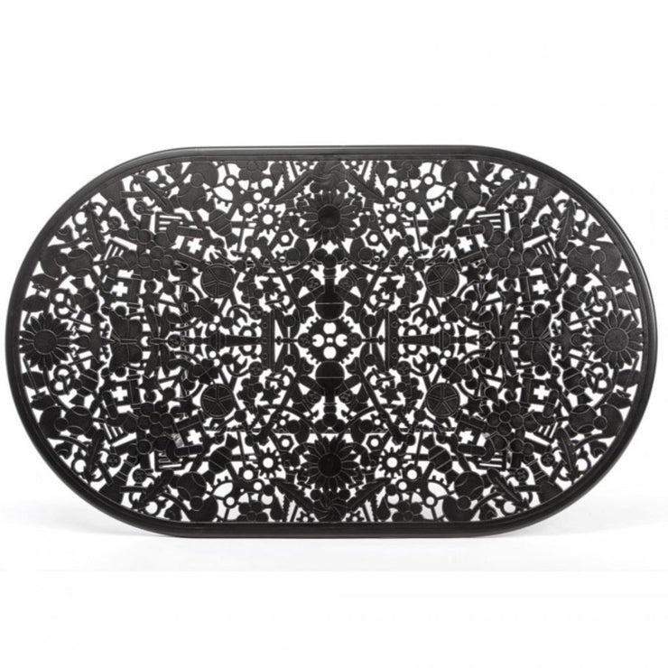 Industry Collection - Aluminium Oval Table - Molecule Design-Online 