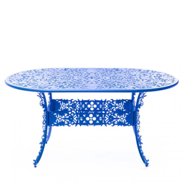 Industry Collection - Aluminium Oval Table - Molecule Design-Online 