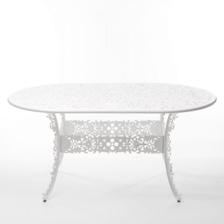 Industry Collection - Aluminium Oval Table - Molecule Design-Online 