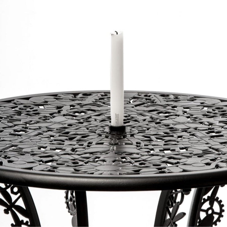 Industry Collection - Aluminium Round Table - Molecule Design-Online 